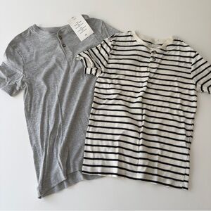 H&M Boys Short Sleeve Henley Bundle Size 8/10